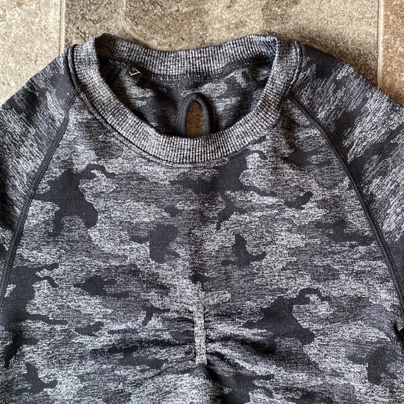 Gym shark adapt seamless camo long sleeve - Picture 2 of 4